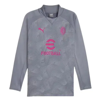 (XL) AC Milan Prematch LS Sweat Top (Gray Tile)