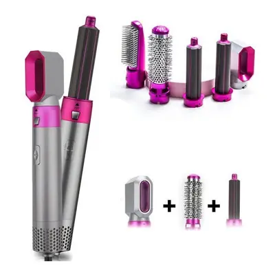 (Hair Styler Set) 5-In-1 Hot Air Brush Hair Curler Set