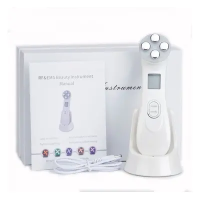 (White) Face Skin Mesotherapy Electroporation RF Radio Frequency Facial LED Photon Skin Care Dev