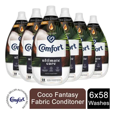 (Coco Fantasy) 6xof870ml Comfort Liquid Fabric Conditioner 58W