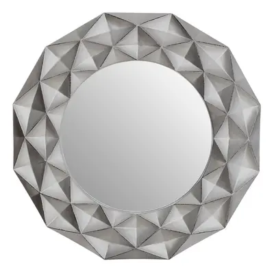 Premier Housewares Round Wall Mirror/ Classic Mirrors For Bathroom / Bedroom / Garden Walls Fanc