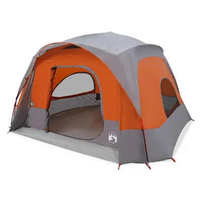 (grey and orange) vidaXL Family Tent Cabin 6-Person Green Waterproof tent garden tent