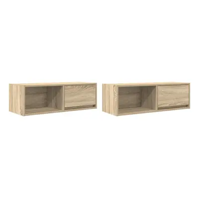 (sonoma oak, pcs/ cm) vidaXL TV Cabinet Sonoma Oak 80x31x25.5 cm Engineered Wood TV bench