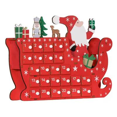 HOMCOM Advent Calendar, Christmas Countdown Calendar with Drawers