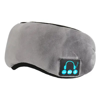 (Grey) Wireless Bluetooth 5.0 Stereo Sleeping Eye Mask Music Headset Eye Cover