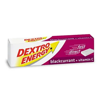 Dextro Energy Blackcurrant Glucose Tablets with Vitamin C, g, Packs, Energy Tablets, for a Quick