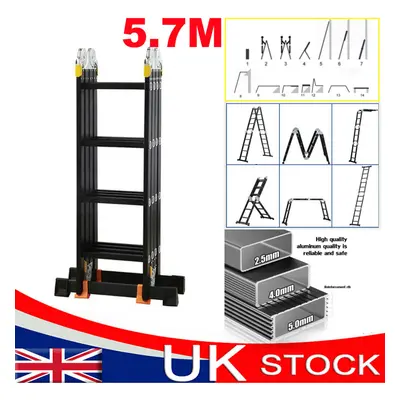 5.7M Way Combination Folding Ladder Multi-Purpose Platform Ladder