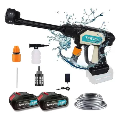 Cordless High Pressure Washer Gun Water Auto Jet Wash Cleaner+Battery