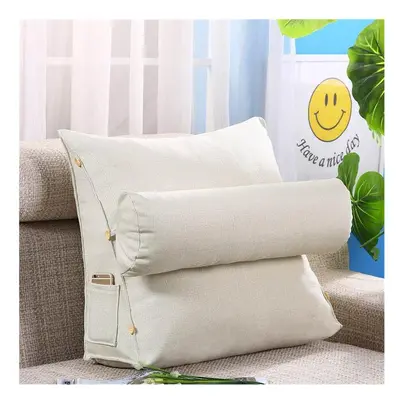 (45x45x20cm, beige B) Sofa Cushion Back Pillow Bed Backrest Office Chair Pillow Support Waist Cu