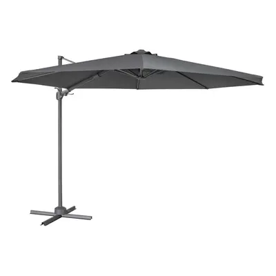 Ã3m Garden/Patio Cantilever Parasol/Umbrella, Tilt, Rotation and Cover, Grey - DG267