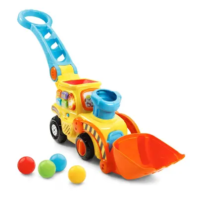 VTech Pop-a-Balls Push & Pop Bulldozer,Yellow