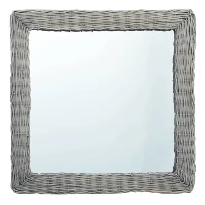 vidaXL Mirror 23.6""x23.6"" Wicker