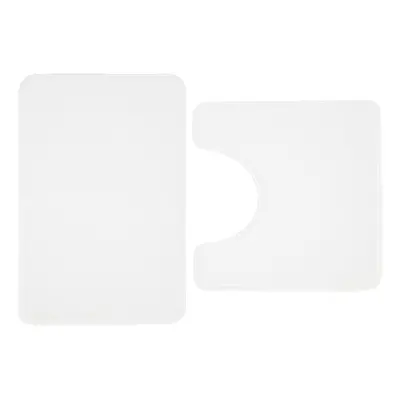 Antibacterial Memory Foam Bath & Ped Mat White