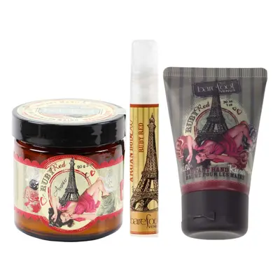 Barefoot Venus Ruby Red Bundle Instant Hand Repair oz Mini Instant Hand Repair oz Argan Body Oil