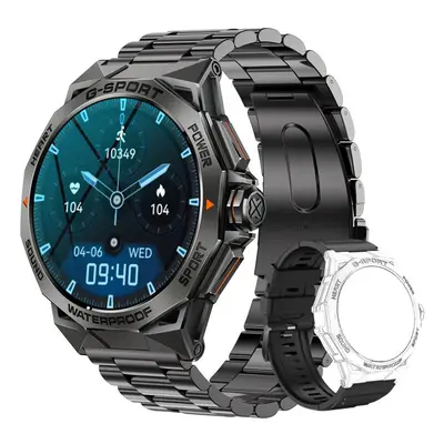 (black,black) Mevaden 1.43 Inch Amoled Screen Bluetooth Call Smart Watch Men Sports Fitness Ip68