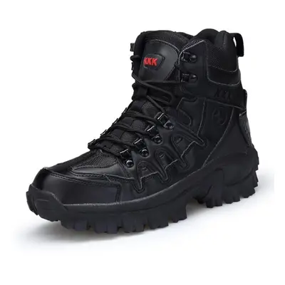 (black, 46) Mens Ankle Boot Tactical Men&apos;s Military Boots Big Size Army Boot Male Shoes Wor