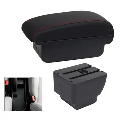 (black,red) For Mazda For Mazda Demio Car Car Armrest Box Retrofit Parts Storage Accessories Int