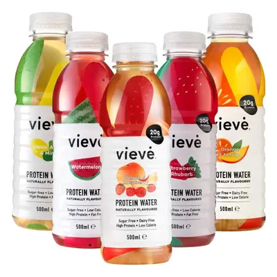 Vieve Protein Water 10x500ml - Mixed Variety Flavour Pack | 20g Protein, Sugar Free, Fat Free & 