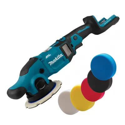 Makita DPO600Z 18v LXT Cordless Brushless Orbital Polisher 150mm + Polish Pads