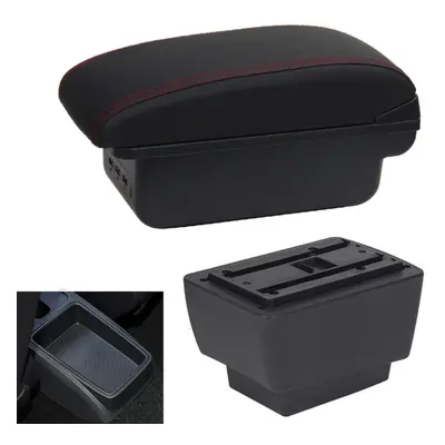 (black,red) For Skoda Fabia Armrest For Skoda Fabia Iii Car Armrest Box Retrofit Parts Storage B