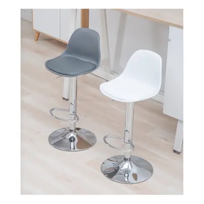 ( Light Grey) X PU Leather Swivel Gas Lift Bar Stools Kitchen,Breakfast,Pub UK color-A161