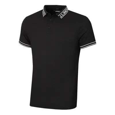 (S, Black) J.Lindeberg Mens Austin Regular Fit Fast Dry Soft Golf Polo Shirt