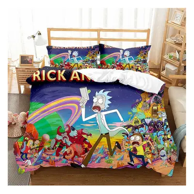 (Pattern 06, Double) Rick and Morty Single Double King Duvet Cover UK