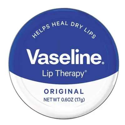 Vaseline Therapy Lip Balm Tin Original 0.6 Ounce Pack of