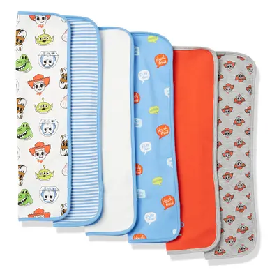 Disney | Marvel | Star Wars Boys' Burp Cloths, Pack of 6, Toy Story Play Nice, One Size