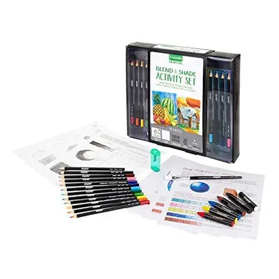 Blend & Shade Activity Set, Adult Coloring Art Set, 40Piece, Gift