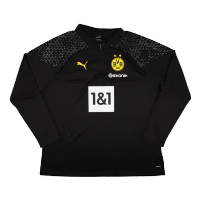 (3XL) Borussia Dortmund Training Half Zip Top (Black-Yellow)