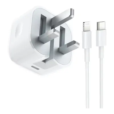 iPhone Fast Charger Plug and Cable [MFi Certified] 20W PD USB-C iPhone Charger Fast Charge Plug 