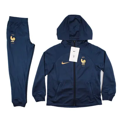 (XLB) France Dri-Fit Hooded Football Tracksuit (Kids)