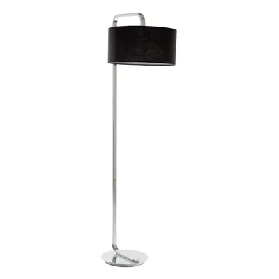 Premier Housewares Leyna Chrome Base Floor Lamp