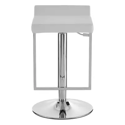 Premier Housewares Lago White Gas Lift Stool