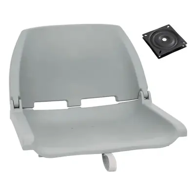 vidaXL Foldable Boat Seat Set Piece High Backrest Canoe Seat Kayak Seat Grey