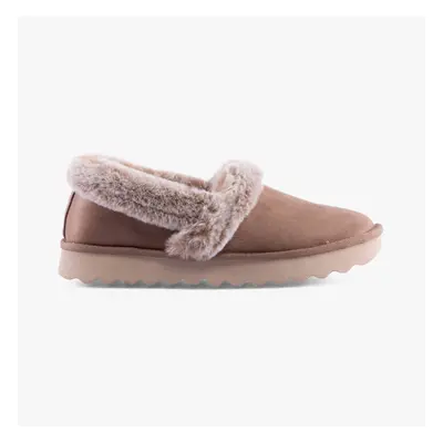 (UK 6.5) Skechers 169027/TPE COZY UP Womens Slippers Taupe