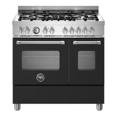 Bertazzoni Master Series Dual Fuel Range Cooker - Matt Black - A/A+ Rated