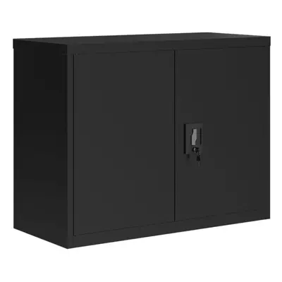 (black, x x cm) vidaXL Office Cabinet Steel Filing Storage File Cabinet Cupboard Under Desk