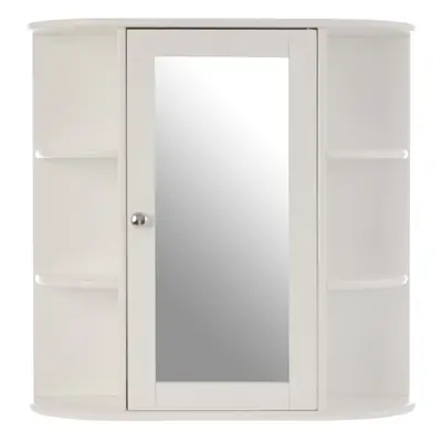 Premier Housewares Shelves / Mirrored Door Bathroom Cabinet