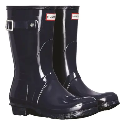 (8 UK, Navy) Hunter Womens/Ladies Original Short Wellington Boots