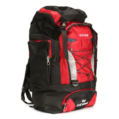 (Red) 80L Extra Load Unisex Super Large Rucksack Waterproof Cycling Gear Bag Big Backpack Luggag