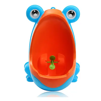 (Blue) Fashion Frog Boy Baby Toilet Training Children Kids Potty Urinal Pee Trainer Urine Bathro