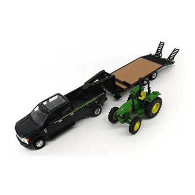 ERTL Ford Pickup with gooseneck Trailer & John Deere Tractor Vehicle