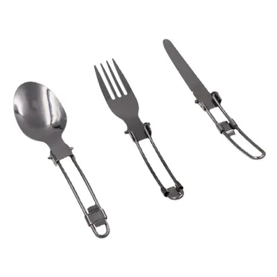 Outdoor Stainless Steel Folded Fork Spoon Knife Picnic Camping Dinnerware Tableware