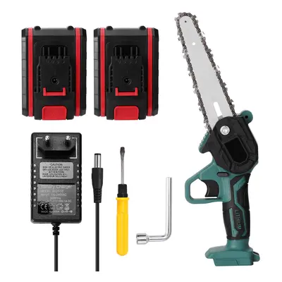 21V Portable Mini Electric Pruning Saw Rechargeable Small Wood Spliting Chainsaw Woodworking To