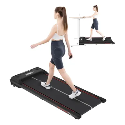 (black-red) Treadmills for home,Under Desk Treadmill Compact Motorised Treadmill