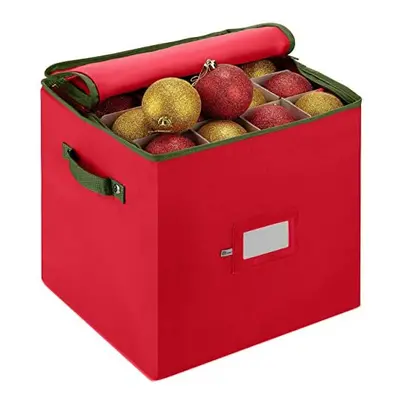 Premium Christmas Bauble Storage Box With Dividers 64Compartment Xmas Ornament Storage Container