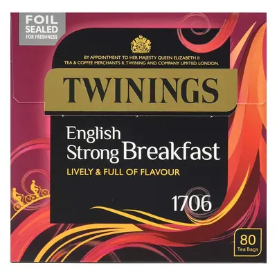 Twinings English Strong Breakfast Tea, Tea Bags (Multipack of x Bags)