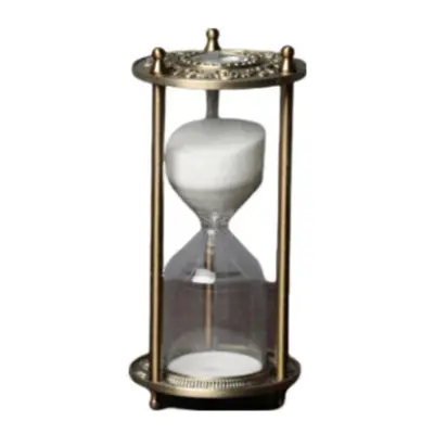 (Without embossed pillar style) Embossed Sandglass 15/30 Minutes Sand Clock Crafts Hourglass Tim